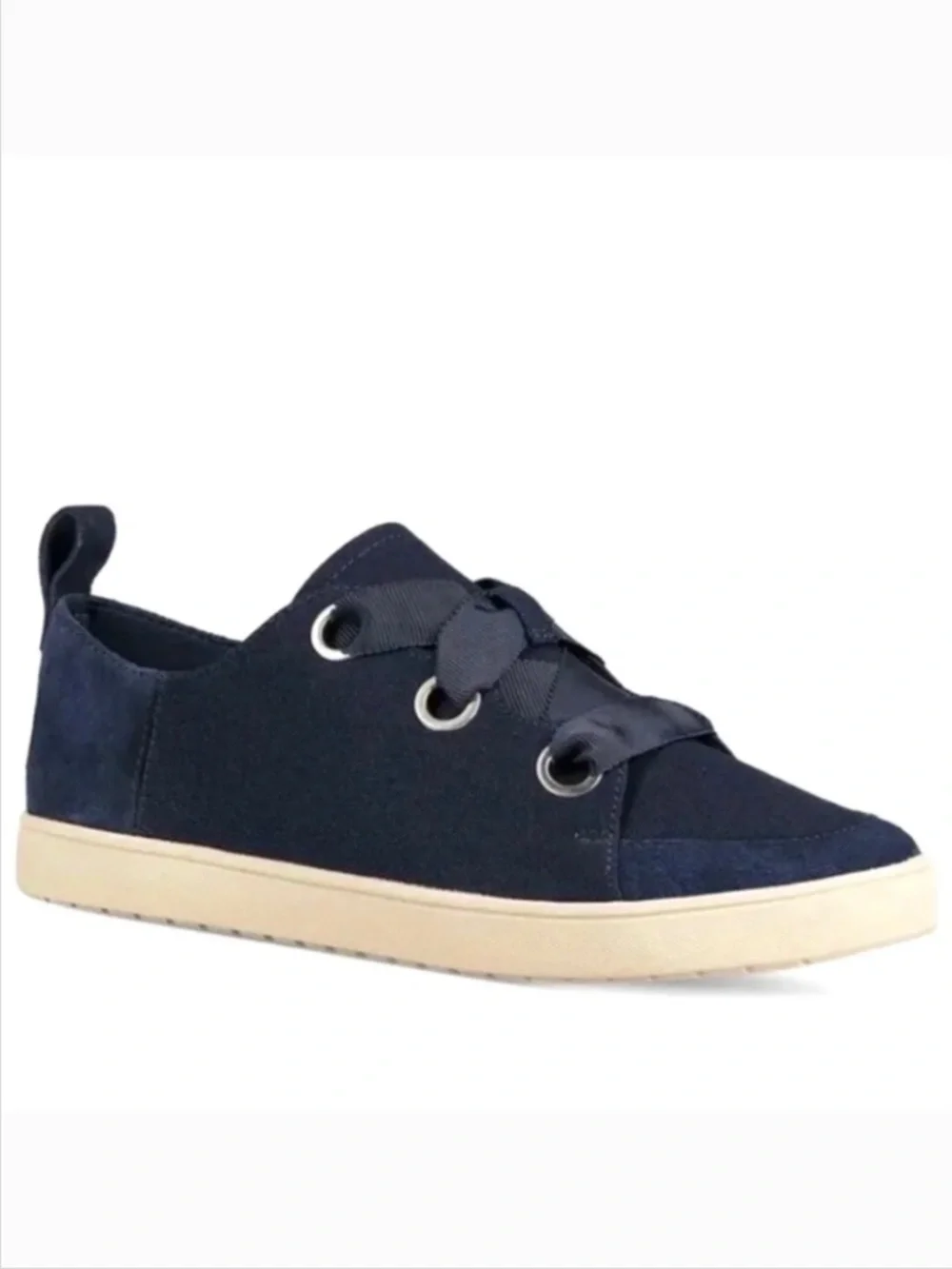 Koolaburra Suede and Canvas Sneakers - Penley Blue SZ 9.5